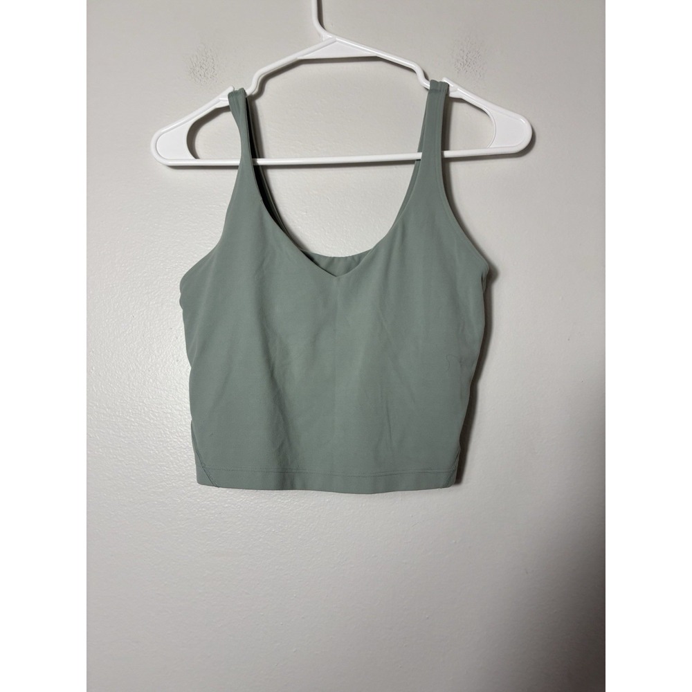Lululemon Align Cropped Tank Top Sz 8 Mint Green Athletic Gym